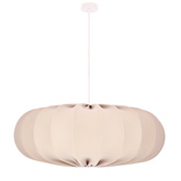 CAFÉE Pendelleuchte 66cm weiß 1x40W E27 Frappe Schirm