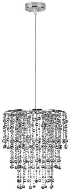 Hängelampe Chrom Lampenschirm 1xE27 Roni 31-84323