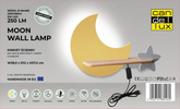 Lampa de noapte pentru copii LED 5W Star KIDS Luna auriu+gri Candellux 21-84460