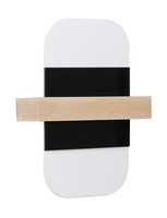 April lamp wooden wall lamp 1x6 LED black+white