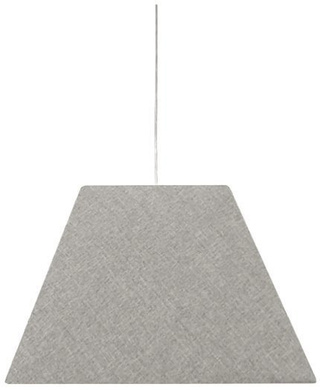 Lampa wisząca z abażurem Standard szara tkaninowa do salonu E27