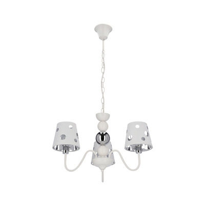 Candelabru alb suspendat 3xE14 Batley Ledea 50203109