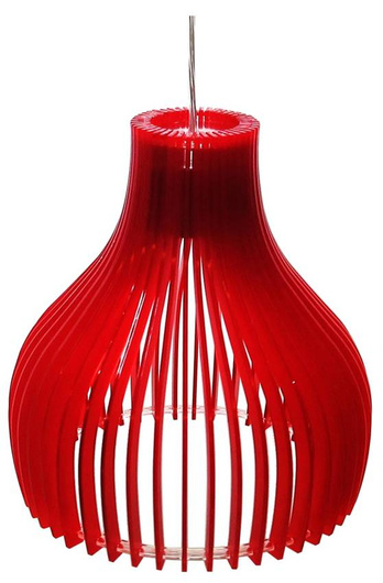 Plafonnier suspendu candellux buren 31-50253 e27 rouge