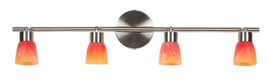 Drops Strip 4*40W G9 Nickel Matt Rainbow