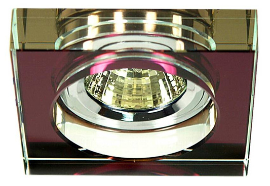 Plafonnier carré violet MR16 oeillet SS-16 Candellux 2244344