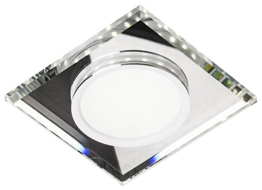 Chrome/white square LED ceiling light SSP-22 2263885