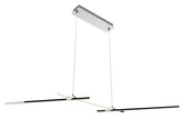 Pendant lamp THASOS LED 23W 103cm chrome