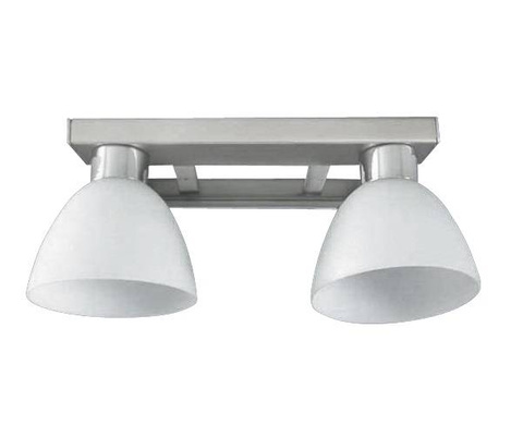 Doppelte Wandleuchte aus mattem Nickel Ada 22-48595