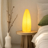 Lampka nocna Papirus papierowa żółta klasyczna E14