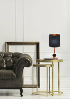 Lampe de table noir / cuivre 40W E14 Melba 41-38791