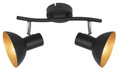 Lampa de perete candellux diso 92-63427 e27 negru+auriu