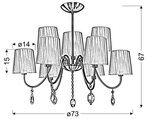 Suspension lustre patine Sorento 39-38173
