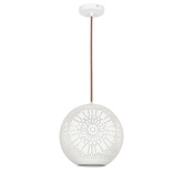 Hanging ceiling lamp 60W E27 openwork white BENE 31-70586