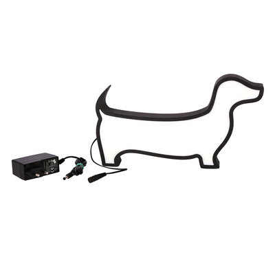 LAMPE DE TABLE LED CHIEN POUR ENFANTS IQ KIDS NOIR