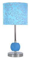Lampe de table chrome/bleu Cort 41-34625
