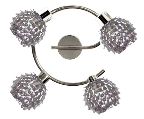 Candellux 98-19752 Plafonnier spirale Raven 4X40W G9 chrome