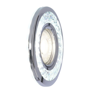 Plafonnier rond oeillet chromé 50W + LED SMD SK-92 2268705