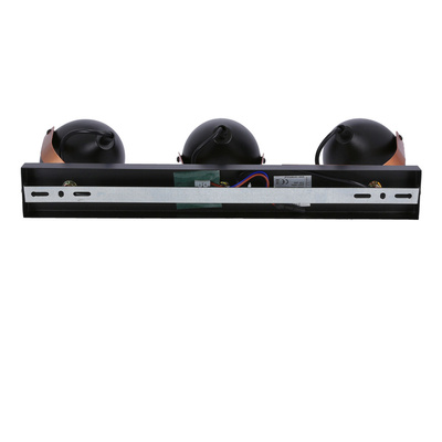 Verstellbare Spotlampe in Schwarz und Kupfer E14 3x40W Anica 93-82589