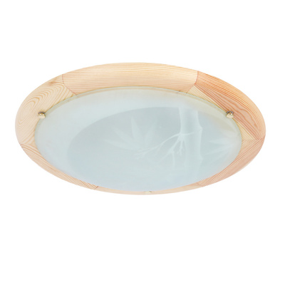 Lampa Sufitowa Candellux Bamboo 14-06653 Plafon Drewno Standard 2X60 W E27 Sosna