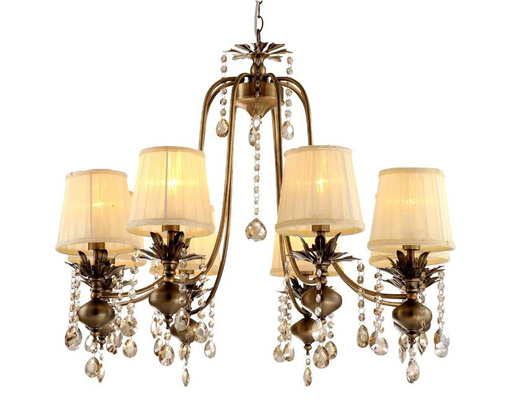 Chandelier with crystals 8xE14 74cm Adonis 38-13873