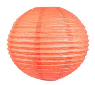 Boule lanterne en papier abricot 50cm Cocoon 70-16945
