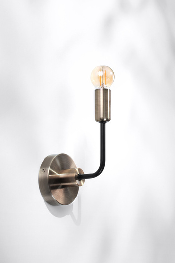 Patina/black matte wall lamp without Saga 21-01313 shade