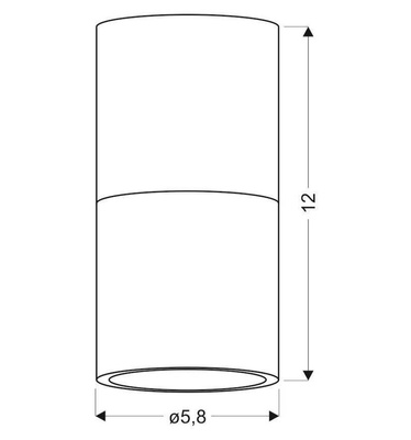 Deckenleuchte weiß und rosa 1xGU10 Tube Candellux 2273662