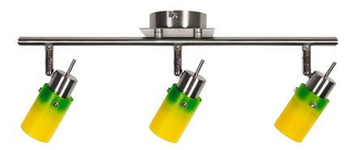 Plafoniera bandă galben-verde 3xG9 Verdi 93-85491