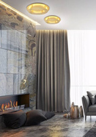 Gold ceiling lamp 40cm LED Merle 98-66213