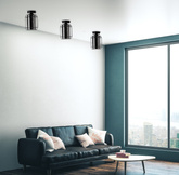 Plafonnier Jonera noir 1X40 E27 abat-jour fumé 31-08404