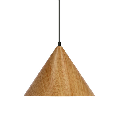 DUNCA SUSPENSION 25CM E27 CHÊNE CLAIR ABAT-JOUR CLAIR