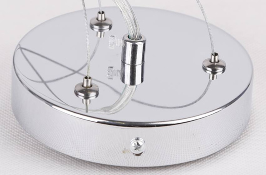 Lampe suspendue ronde grise 40cm réglable 3x40W Kyoto Candellux 31-67722