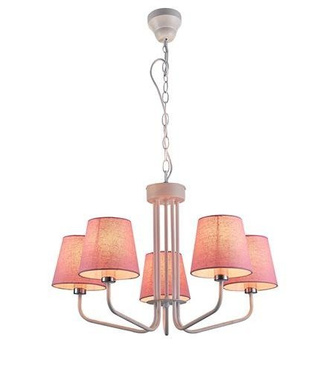 Lampe lustre rose 5xE14 York Ledea 50205094