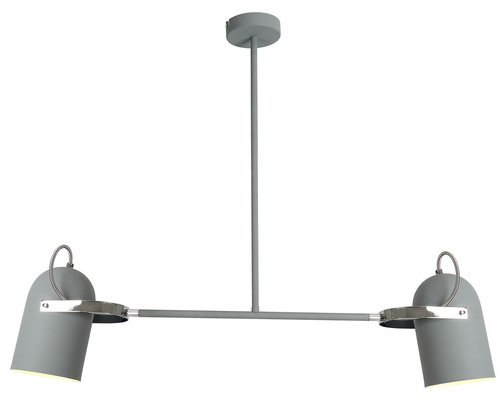 Plafonnier suspendu gris 2X40W E27 GRIS 32-66510