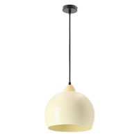 Monroe lampa wisząca 1x60W E27 klosz maślany
