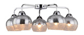 Mirror ceiling lamp broken glass chrome 5x60W Cromina Candellux 98-55668