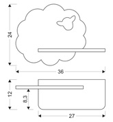 LED-Regallampe 5W 4000K IQ Kids Sheep 21-84835