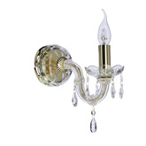 Einzelne goldene Wandleuchte mit Kristallen Maria Teresa Candellux 21-95742
