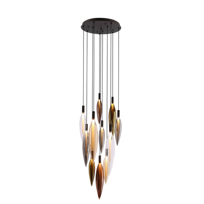 Pendant lamp Nordic glass tubes colorful for living room