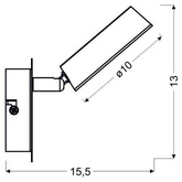 Lampa de perete Candellux Isla 91-61706 led 3000K