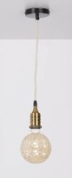 Metallschlinge schwarz/Patina Lampe E27 31-04895