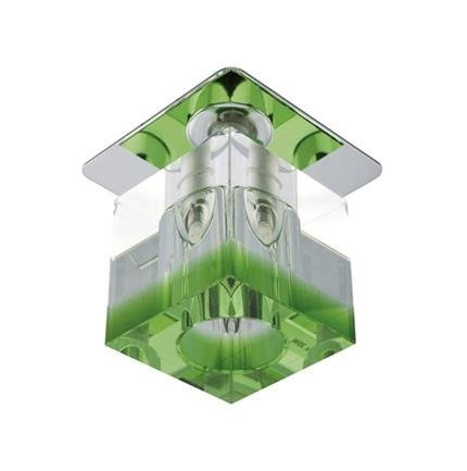 Plafonnier chrome cristal bande verte G4 20W SK-18 2280205