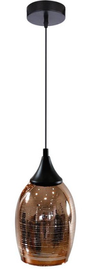 Kupfer-Pendelleuchte mit Glasspiegelschirm Marina Candellux 31-51622