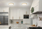 PLAFON KATO 400 mm LEDEA 50333114 LED 24W WHITE METAL, LIGHT WOOD