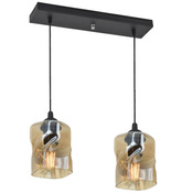 Suspension noir / bande ambre 2xE27 Felis 32-00170