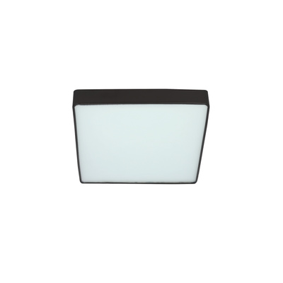 Quattro Ceiling Lamp Square Black 35x35 18W LED 4000K White Shade 10-31952