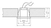 Oprawa stropowa Candellux  G4 2209901