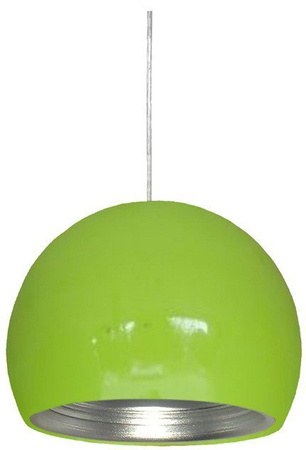 Hanging ceiling lamp 1X60W E27 green / silver PICTOR 31-24930