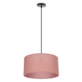 SHANTI pendant lamp black 1x40 E27 pink shade  31-38647