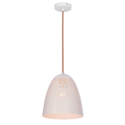 Hanging ceiling lamp 1X60W E27 openwork white BENE 31-70340